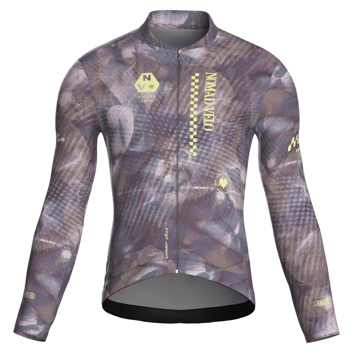 Maglia da ciclismo a maniche lunghe modello gara Austral Mauve – Vestibilità a maniche lunghe