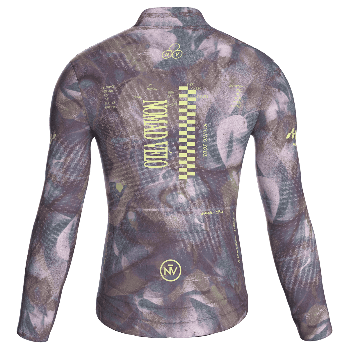 Maglia da ciclismo a maniche lunghe modello gara Austral Mauve – Vestibilità a maniche lunghe