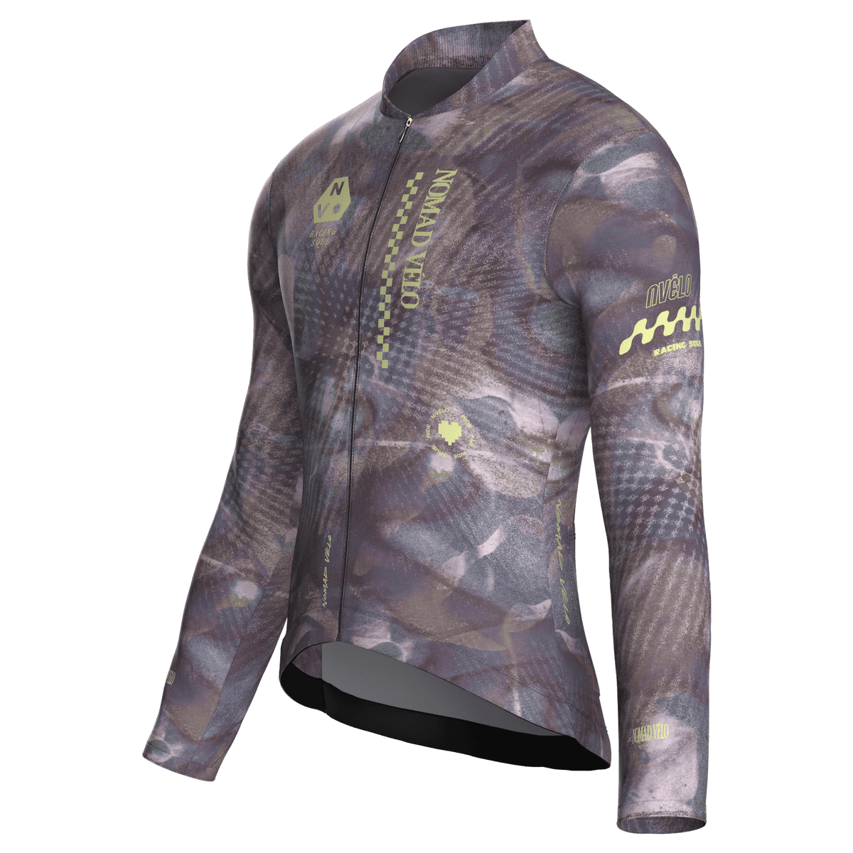 Maglia da ciclismo a maniche lunghe modello gara Austral Mauve – Vestibilità a maniche lunghe