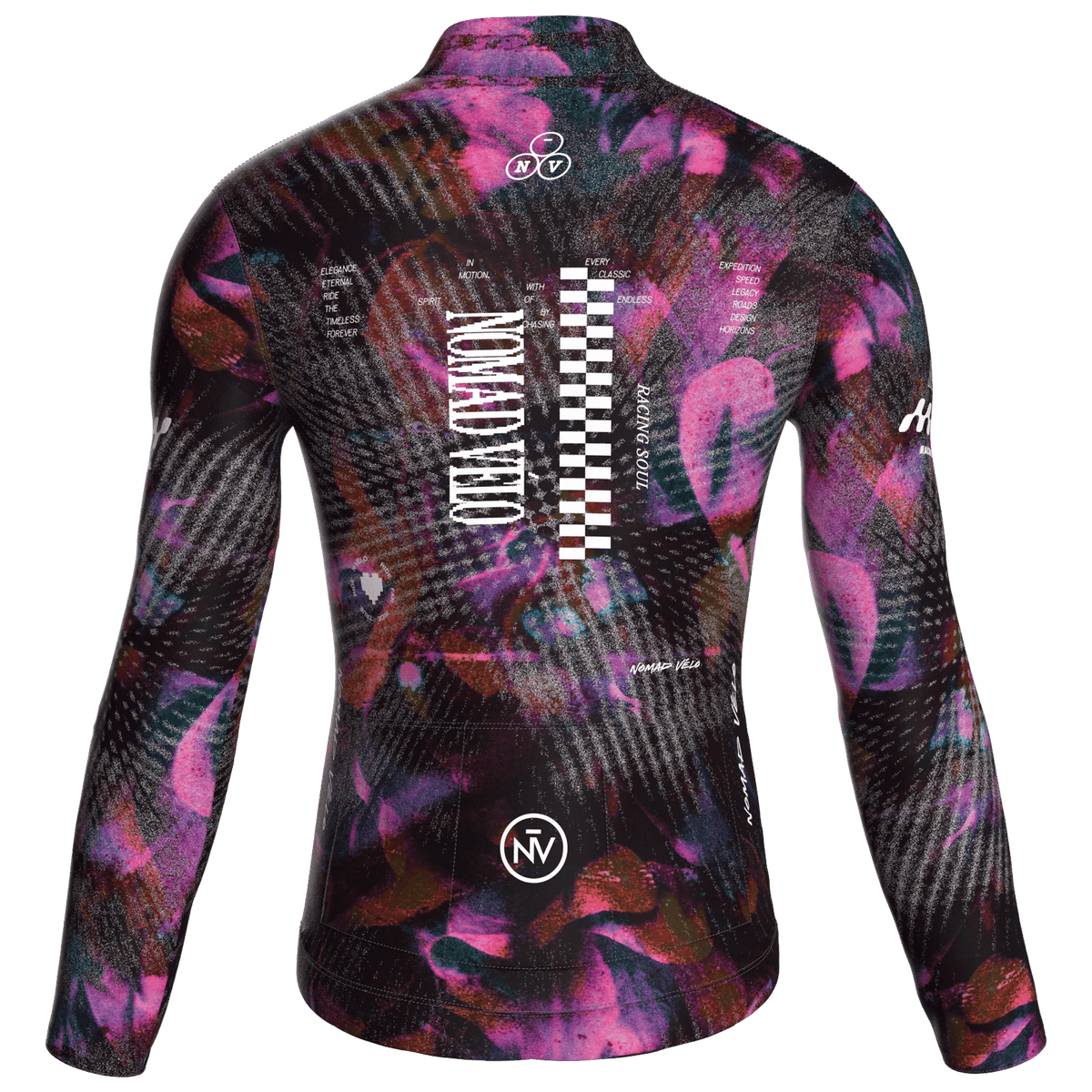 Maglia da ciclismo nera Austral – Maglia a maniche lunghe da gara