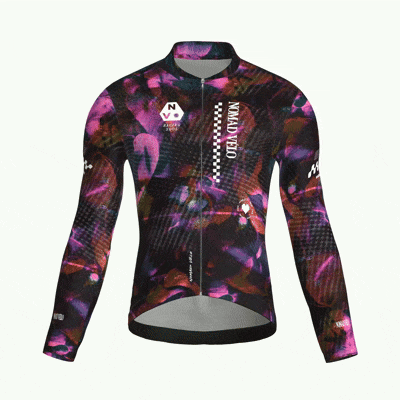 Maglia da ciclismo nera Austral – Maglia a maniche lunghe da gara