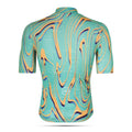 Maglia da ciclismo Pro verde/gialla a maniche corte, vestibilità slim, Neon Ember | Nomad Vélo