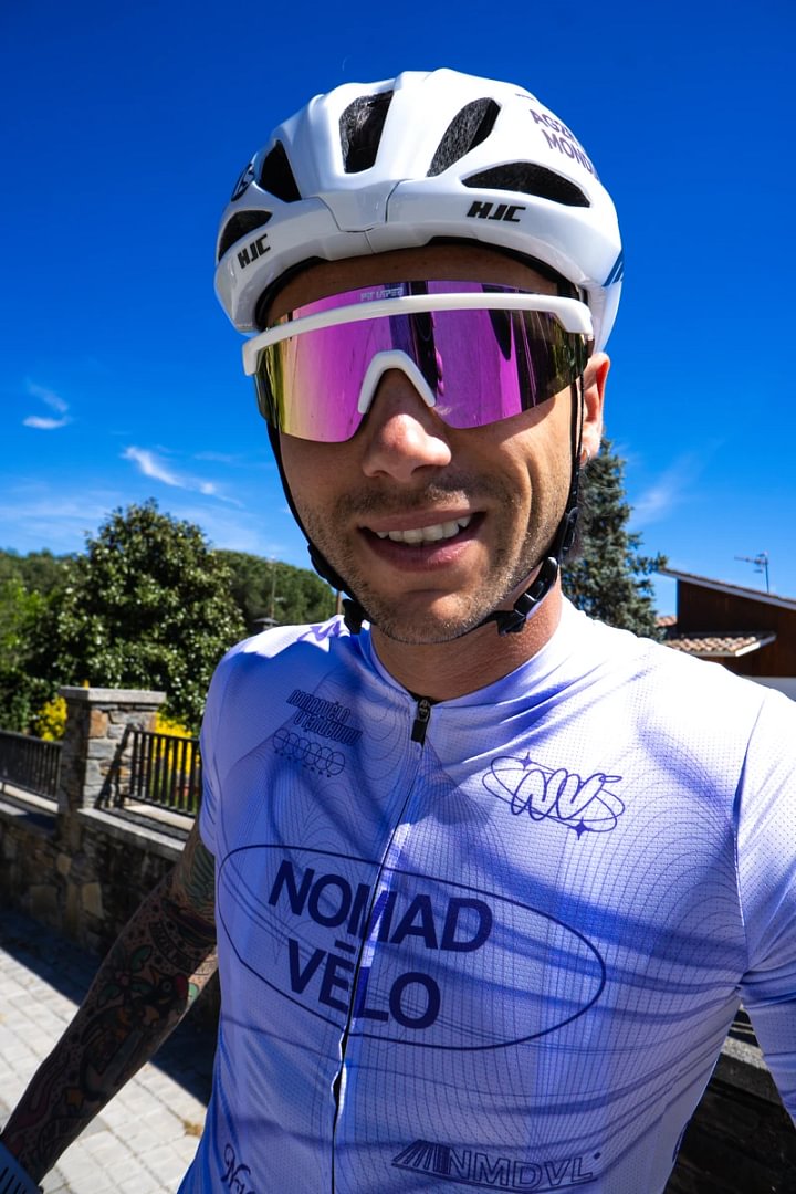 Maglia a maniche corte bianca Futurist | Nomad Vélo