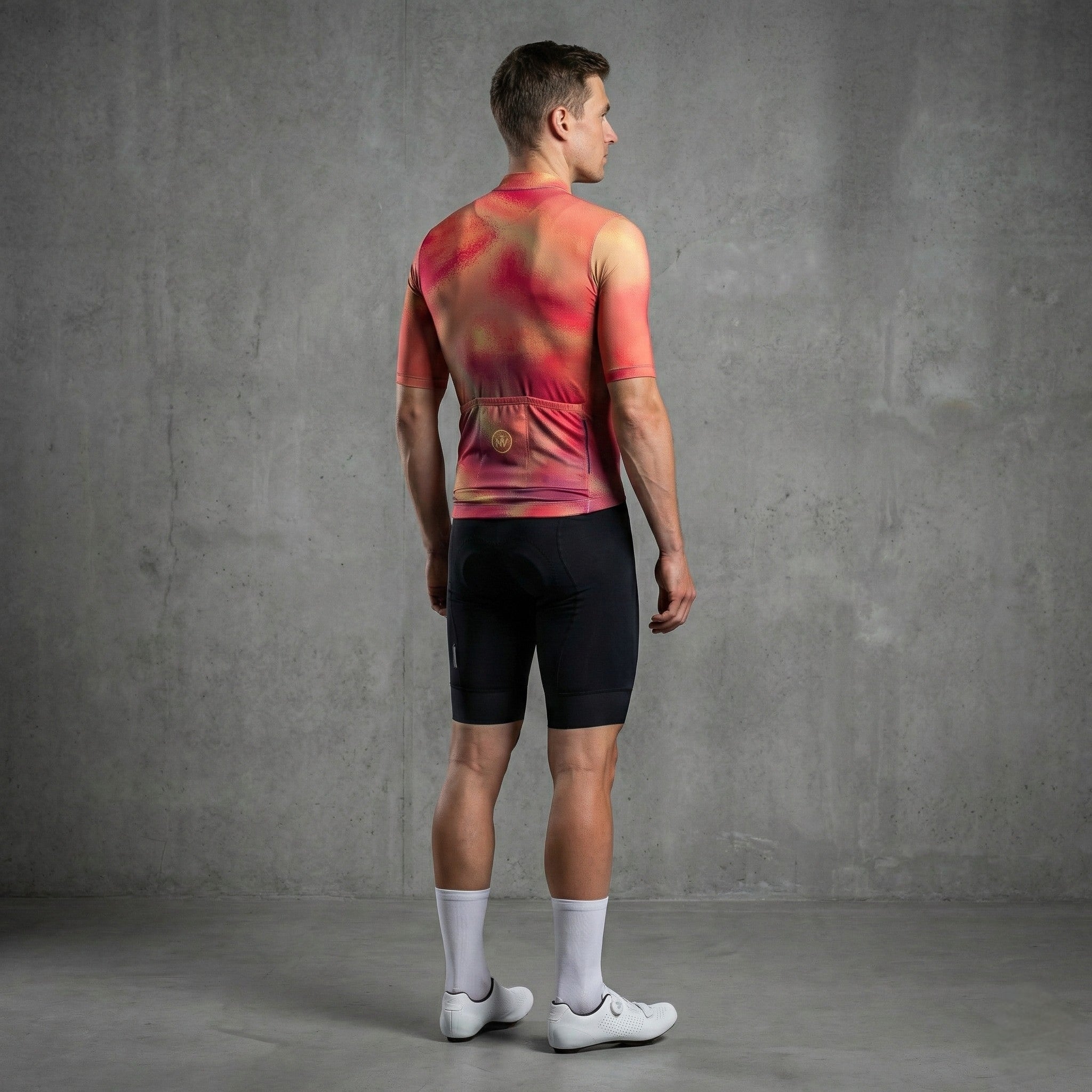 Maglia da ciclismo aerodinamica arcobaleno rossa - Maglia arcobaleno rossa