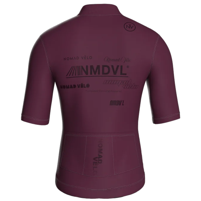 Maglia a maniche corte Element bordeaux | Nomad Vélo