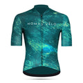 Maglia da ciclismo turchese Pacific – Manica corta, vestibilità aerodinamica per lunghe salite | Nomad Vélo