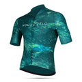 Maglia da ciclismo turchese Pacific – Manica corta, vestibilità aerodinamica per lunghe salite | Nomad Vélo