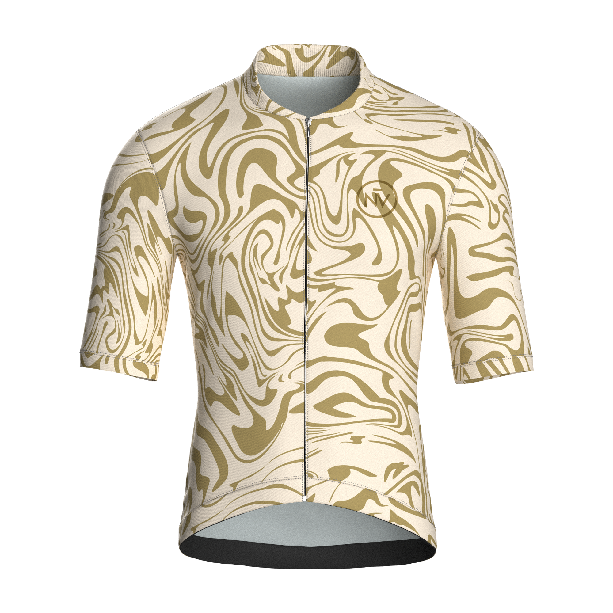 Maglia da ciclismo aerodinamica beige Oasis - Maglia beige Oasis