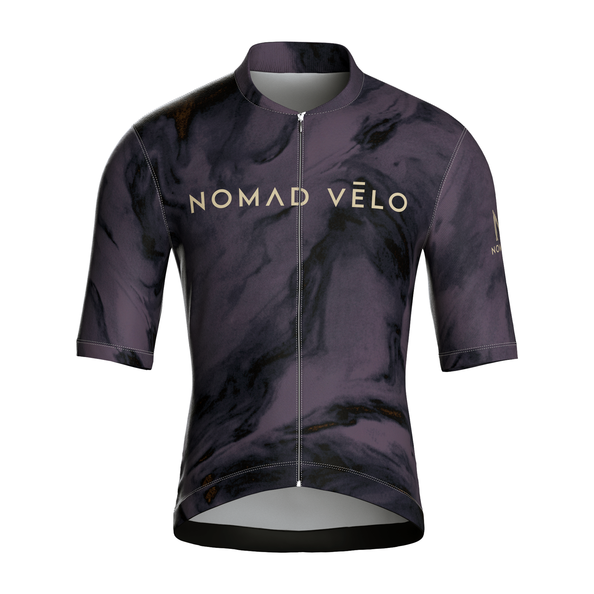 Maglia a maniche corte nera ossidiana | Nomad Vélo