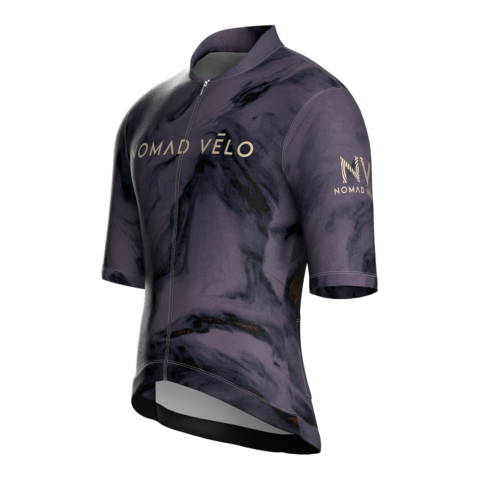 Maglia a maniche corte nera ossidiana | Nomad Vélo