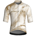 Maglia a maniche corte color sabbia ossidiana | Nomad Vélo