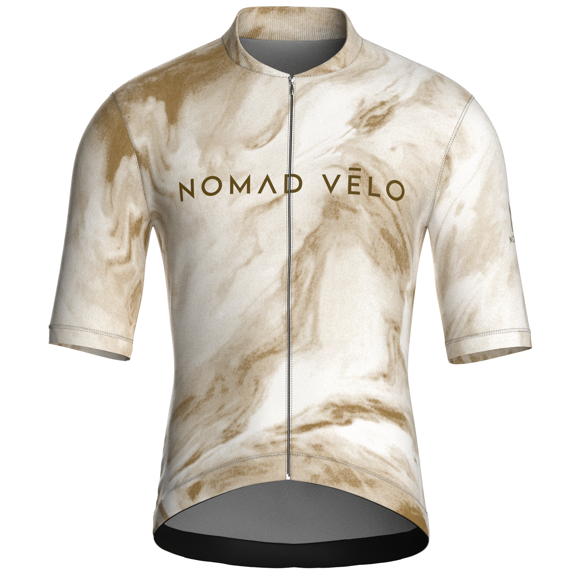 Maglia a maniche corte color sabbia ossidiana | Nomad Vélo