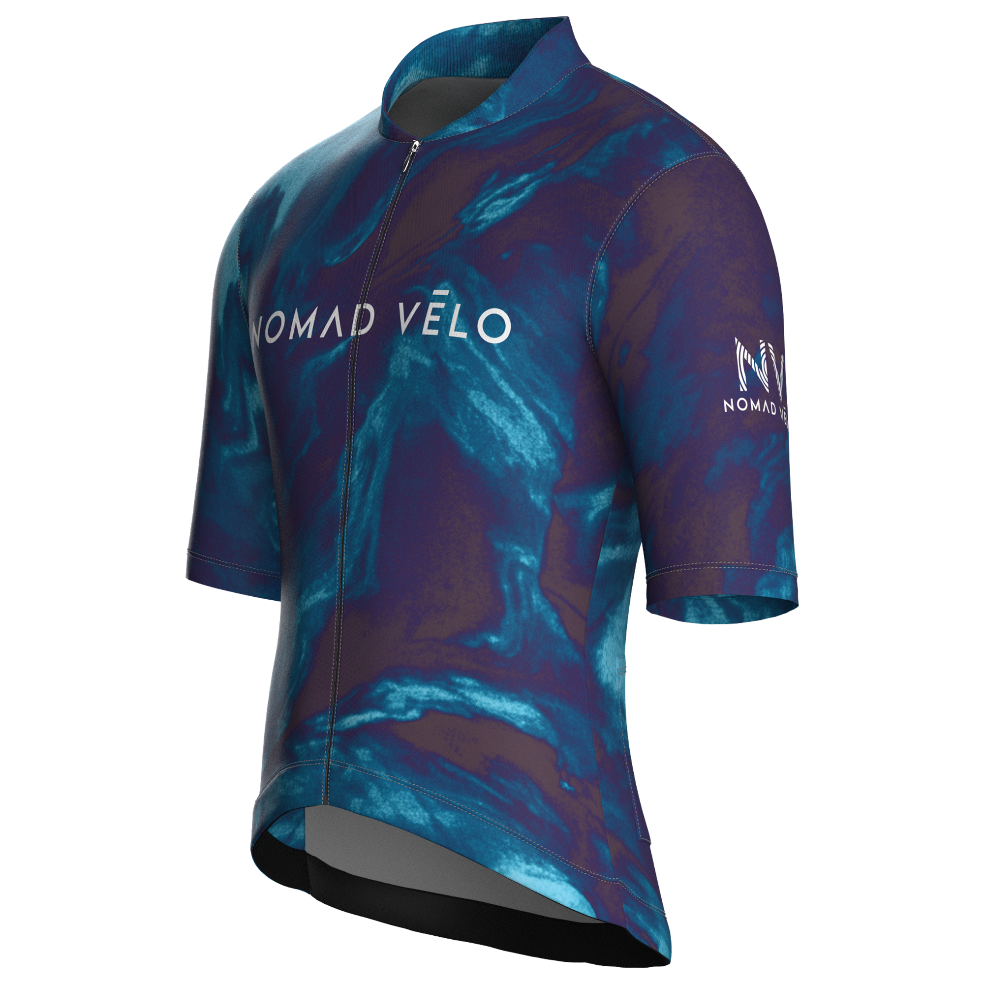Maglia a maniche corte Obsidian Ocean | Nomad Vélo