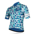 Maglia da ciclismo mimetica blu – Maniche corte, vestibilità aerodinamica | Nomad Vélo