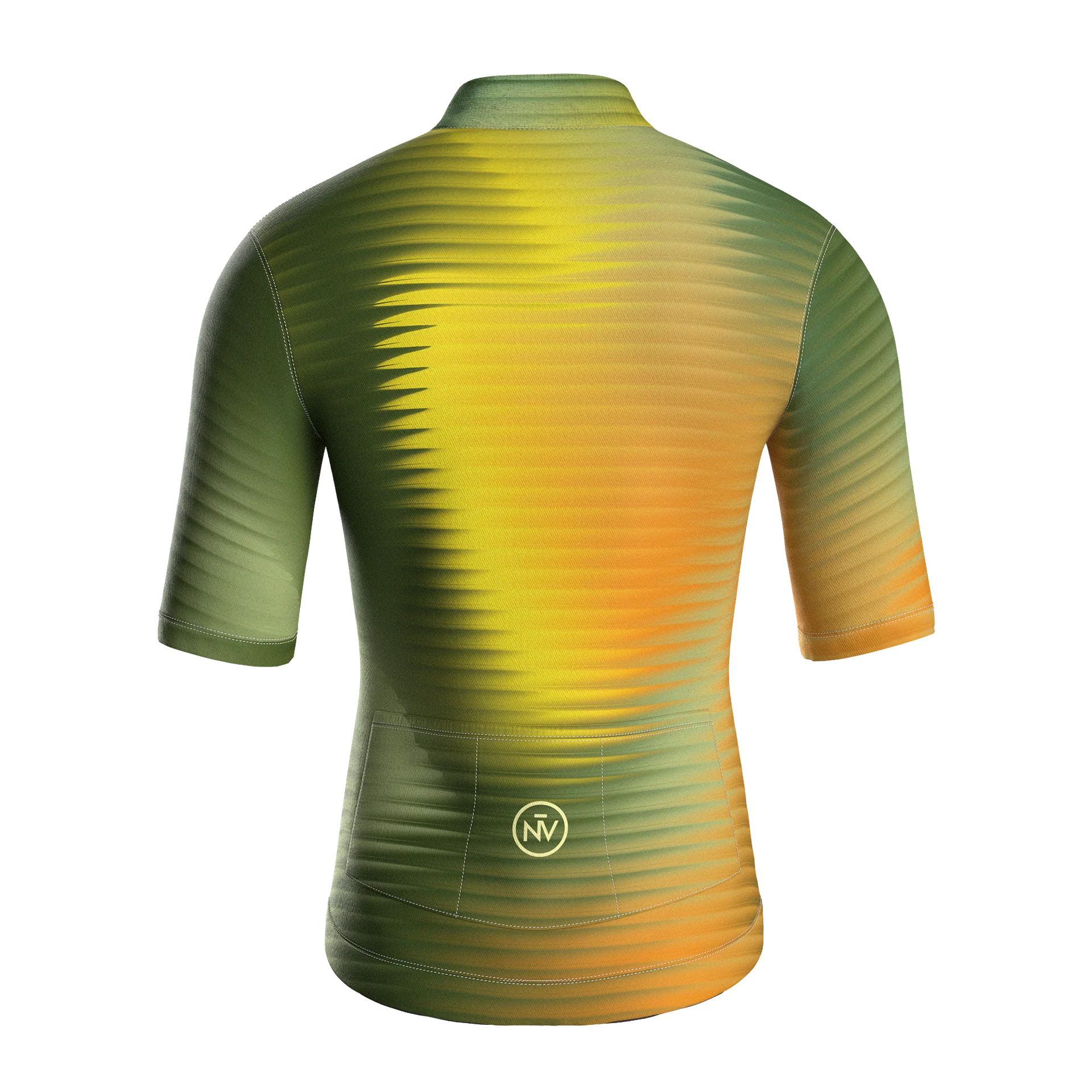 Maglia da ciclismo Fractal Aero di colore giallo