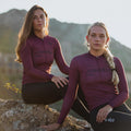 Maglia a maniche lunghe Element bordeaux | Nomad Vélo