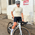 Maglia da ciclismo Pure Cream a maniche corte, vestibilità da gara.