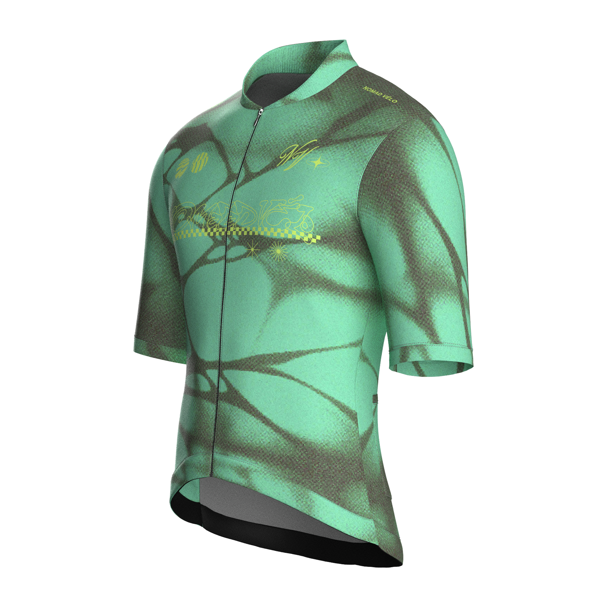 Maglia manica corta verde ragno | Nomad Velo
