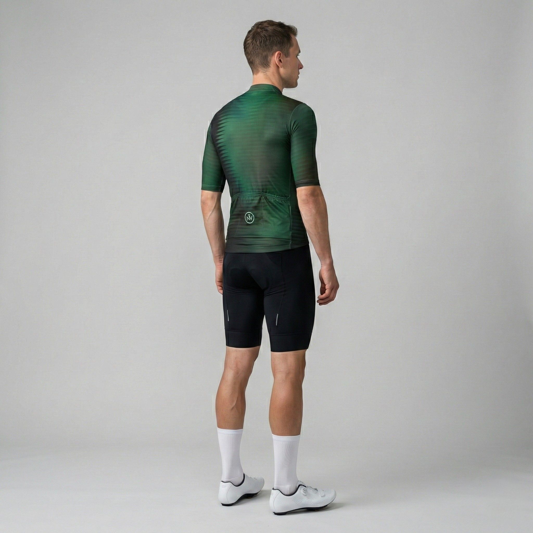 Maglia da ciclismo Green Fractal Aero - Maglia Green Fractal