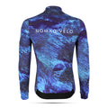 Maglia da ciclismo Pacific Blue – Manica lunga, vestibilità aerodinamica per le salite | Nomad Vélo