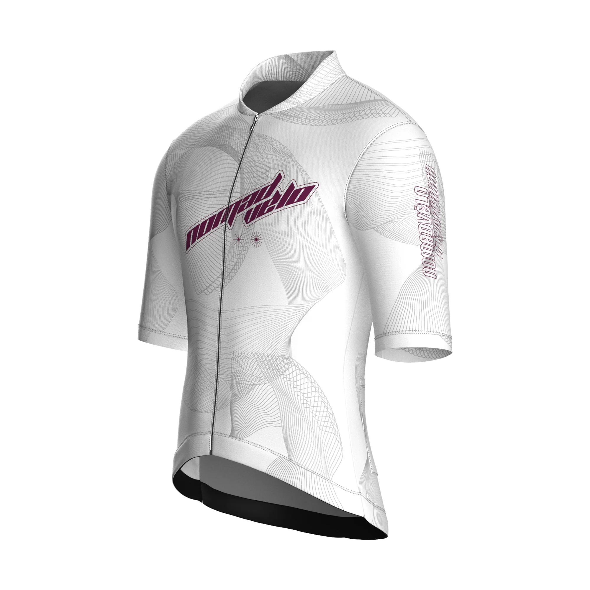 Maglia a maniche corte bianca Breakaway | Nomad Vélo