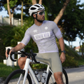 Maglia a maniche corte grigia brutale | Nomad Velo