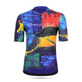 Maglia da ciclismo artistica – Manica corta, vestibilità slim, stampa artistica colorata | Nomad Vélo