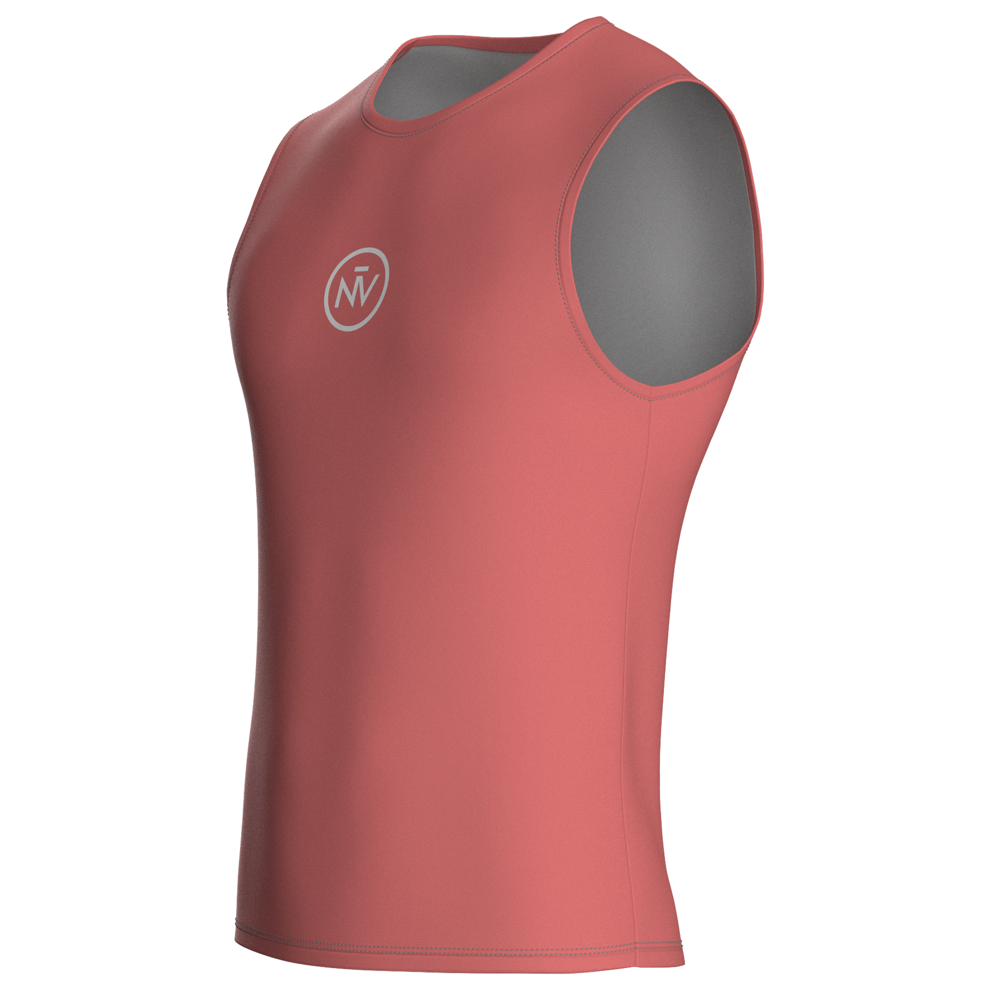 Strato base essenziale arancione – Ciclismo senza maniche, vestibilità aderente e leggero