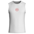 Maglia intima da ciclismo senza maniche, vestibilità aderente e leggera con logo rosso a contrasto – vestibilità slim.