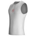Maglia intima da ciclismo senza maniche, vestibilità aderente e leggera con logo rosso a contrasto – vestibilità slim.