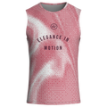 Maglia intima Elegance Red Halftone – Ciclismo senza maniche, vestibilità aderente e leggera