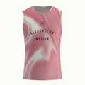 Maglia intima Elegance Red Halftone – Ciclismo senza maniche, vestibilità aderente e leggera