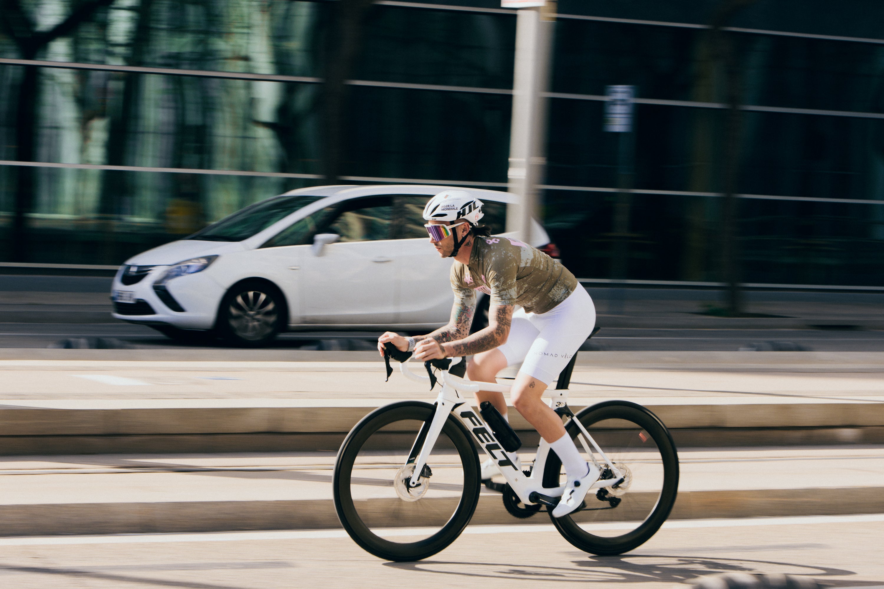 Maglia a maniche corte brutale kaki | Nomad Velo