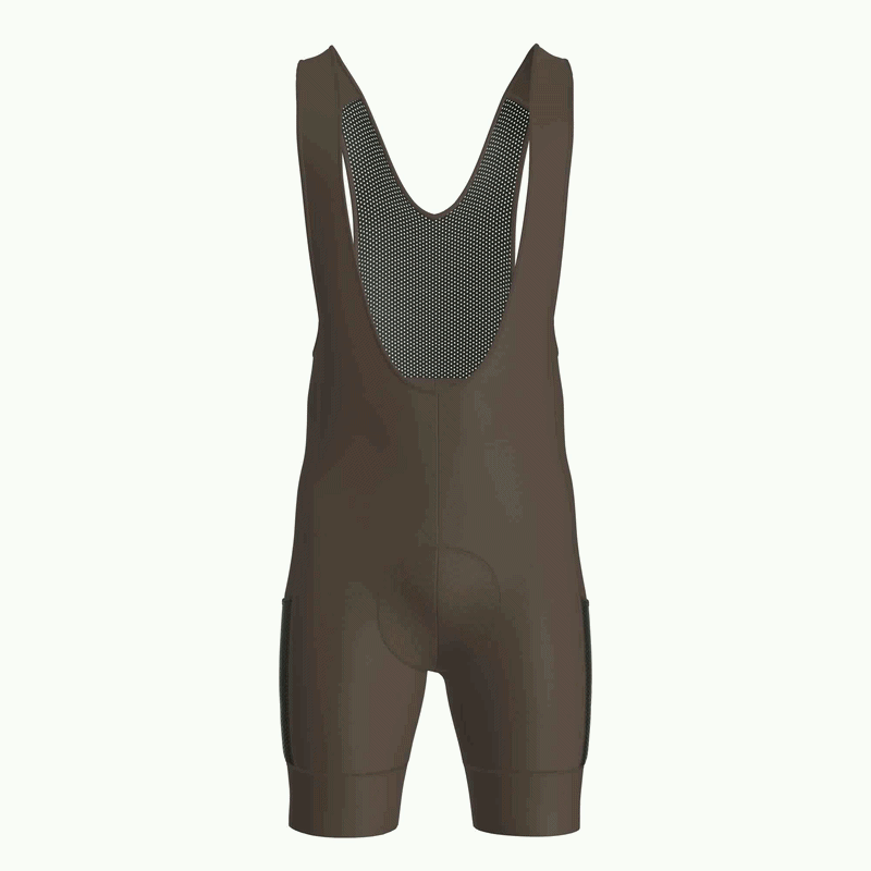 Pantaloncini da ciclismo marroni con tasche cargo e vestibilità aderente – Pantaloncini cargo marroni
