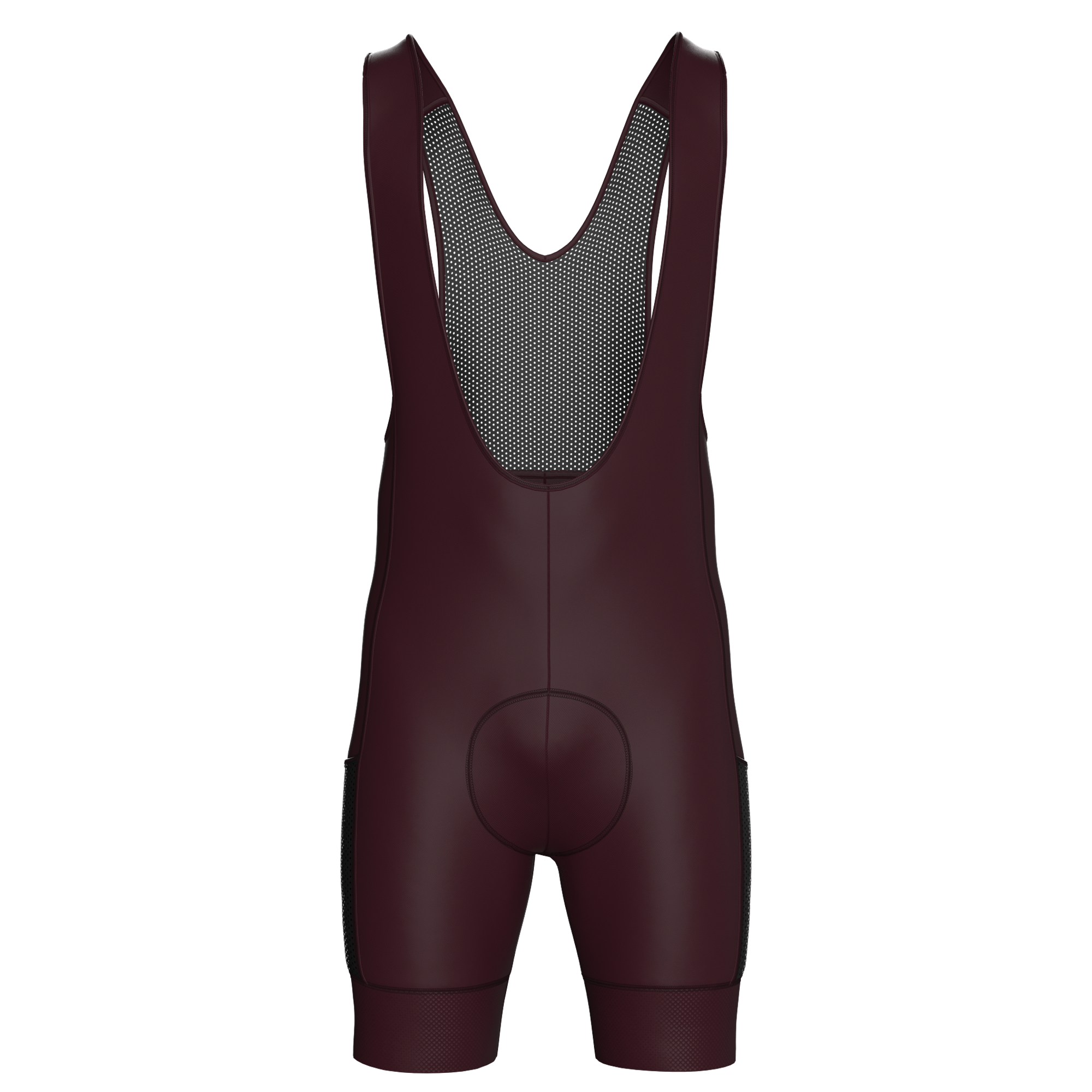 Pantaloncini da ciclismo bordeaux con tasche cargo e vestibilità aderente – Pantaloncini cargo bordeaux