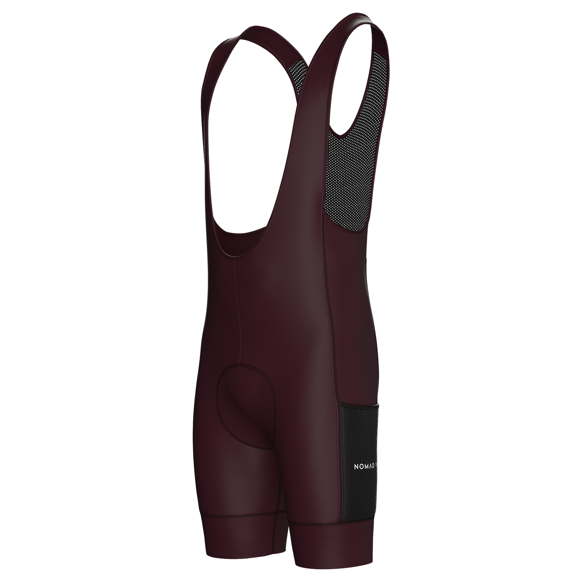 Pantaloncini da ciclismo bordeaux con tasche cargo e vestibilità aderente – Pantaloncini cargo bordeaux