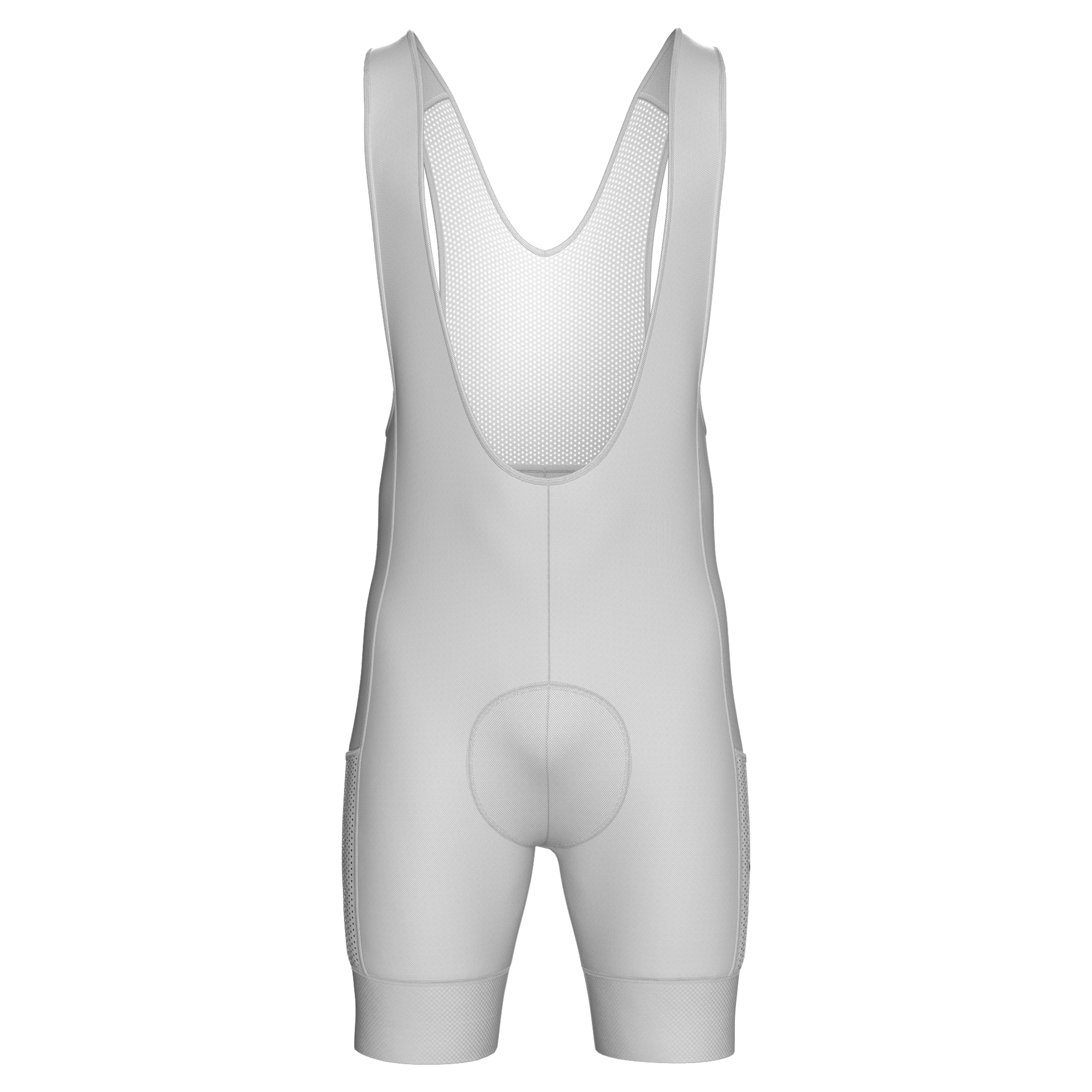 Pantaloncini da ciclismo bianchi con tasche cargo bianche e vestibilità aderente – Pantaloncini cargo bianchi