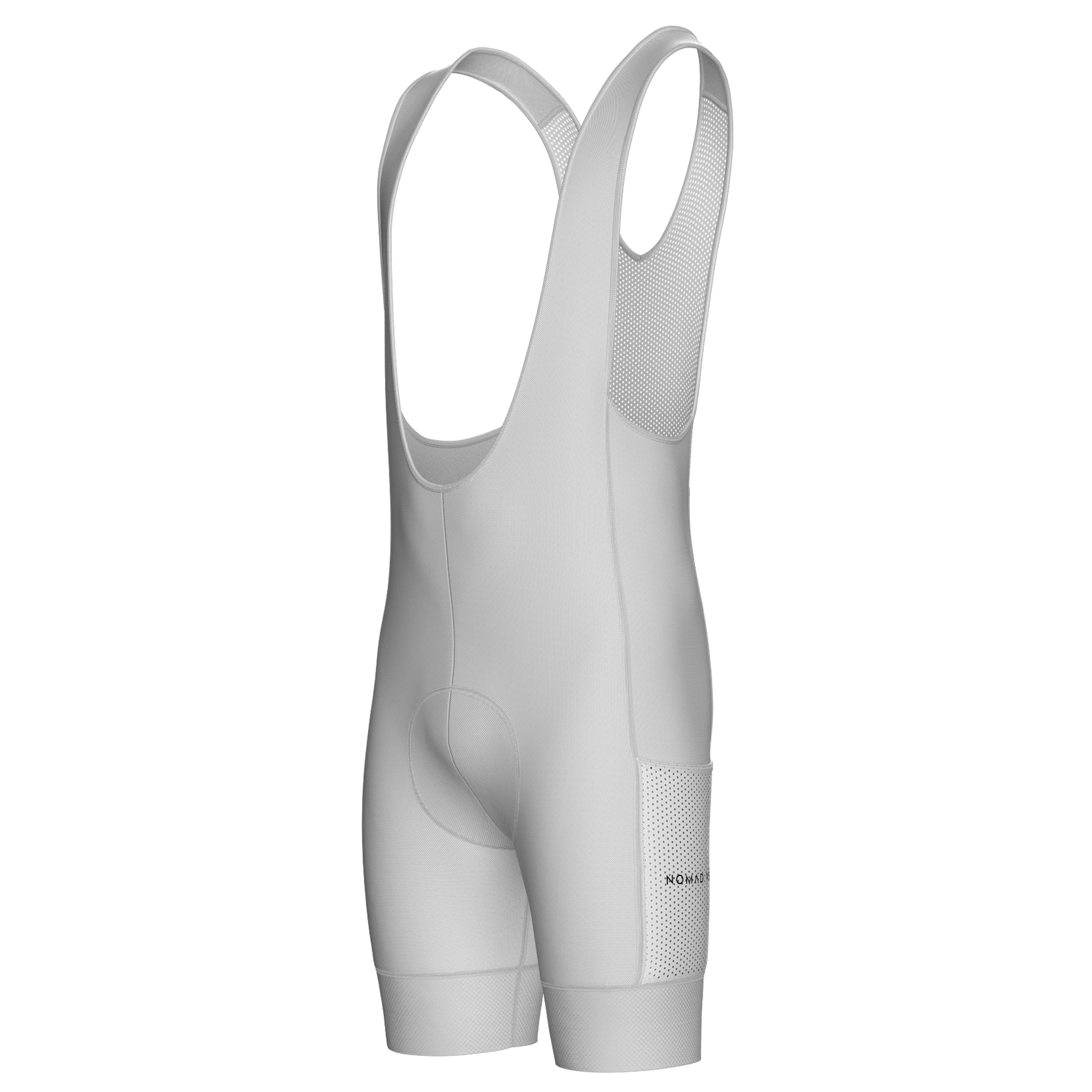 Pantaloncini da ciclismo bianchi con tasche cargo bianche e vestibilità aderente – Pantaloncini cargo bianchi