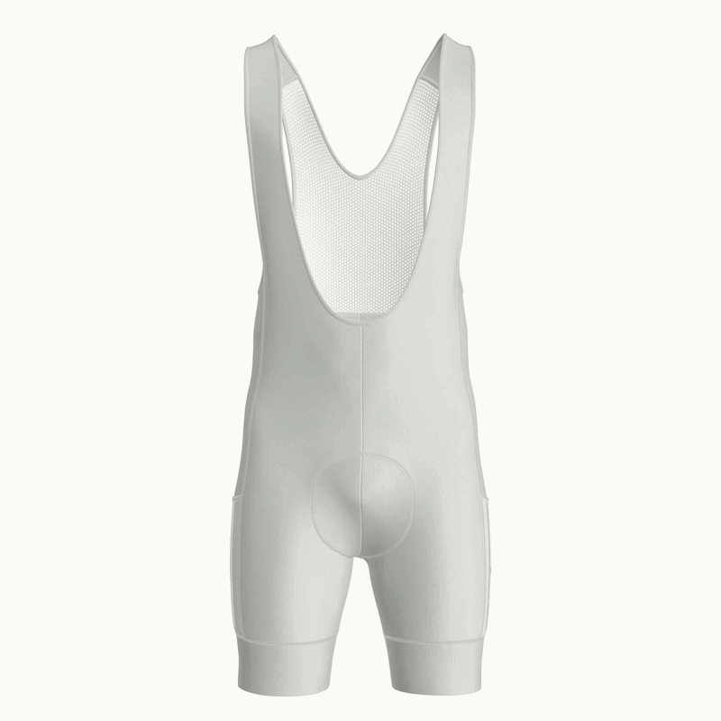 Pantaloncini da ciclismo bianchi con tasche cargo bianche e vestibilità aderente – Pantaloncini cargo bianchi