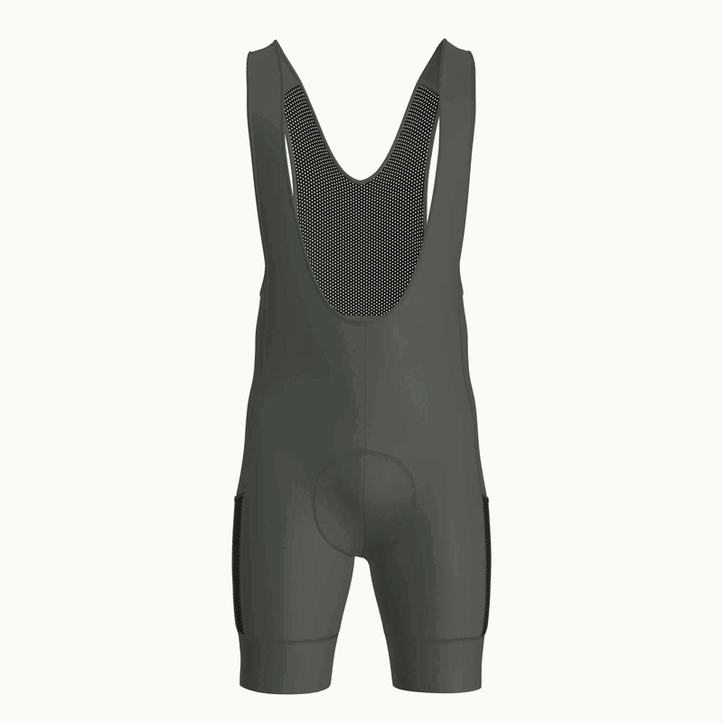 Pantaloncini da ciclismo grigi con tasche cargo e vestibilità aderente – Pantaloncini cargo grigi