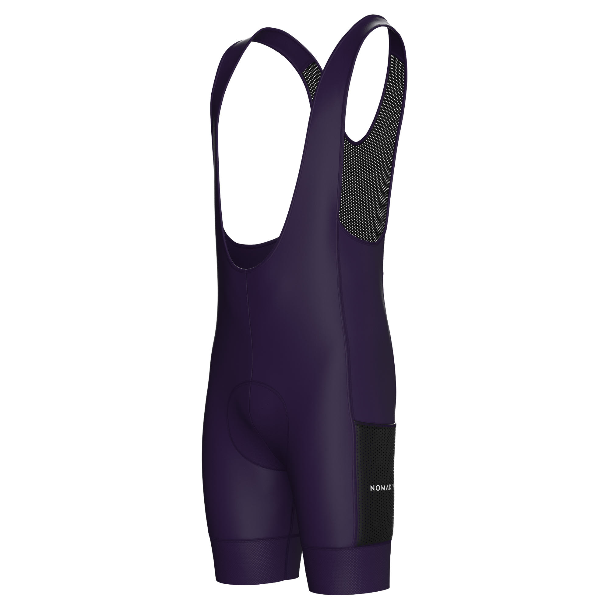 Pantaloncini cargo viola da ciclismo – Scomparti funzionali con fondello in grafene K10 | Nomad Vélo