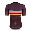 Maglia da ciclismo classica bordeaux – Manica corta, aerodinamica, comoda, per lunghe pedalate e resistenza | Nomad Vélo