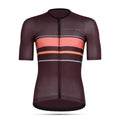 Maglia da ciclismo classica bordeaux – Manica corta, aerodinamica, comoda, per lunghe pedalate e resistenza | Nomad Vélo