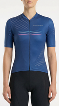Maglia da ciclismo blu navy da campionato – Vestibilità aerodinamica per velocità e comfort | Nomad Vélo