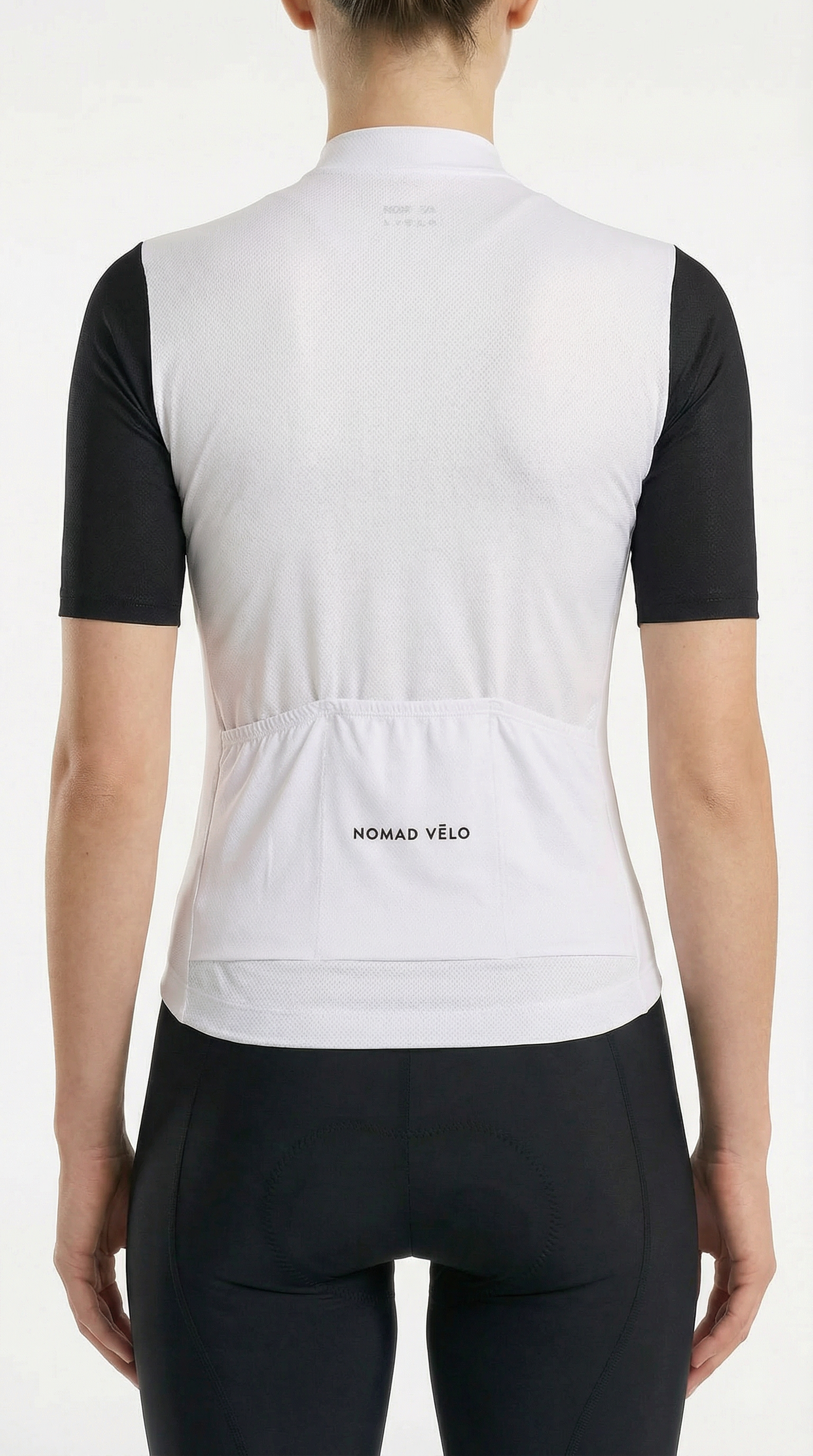 Maglia da ciclismo Panda nera e bianca – Taglio aerodinamico minimalista per lunghe distanze | Nomad Vélo