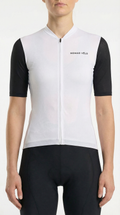 Maglia da ciclismo Panda nera e bianca – Taglio aerodinamico minimalista per lunghe distanze | Nomad Vélo