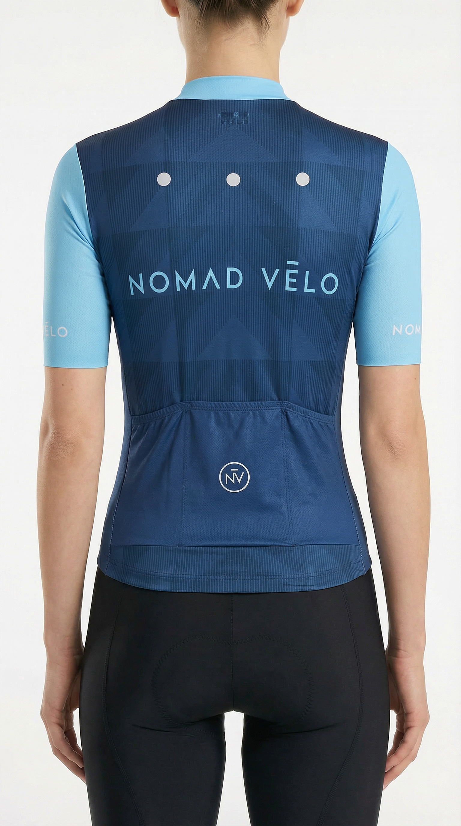 Maglia da ciclismo azzurra – Taglio aerodinamico performante per le uscite con il caldo | Nomad Vélo