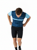 Maglia da ciclismo azzurra – Taglio aerodinamico performante per le uscite con il caldo | Nomad Vélo