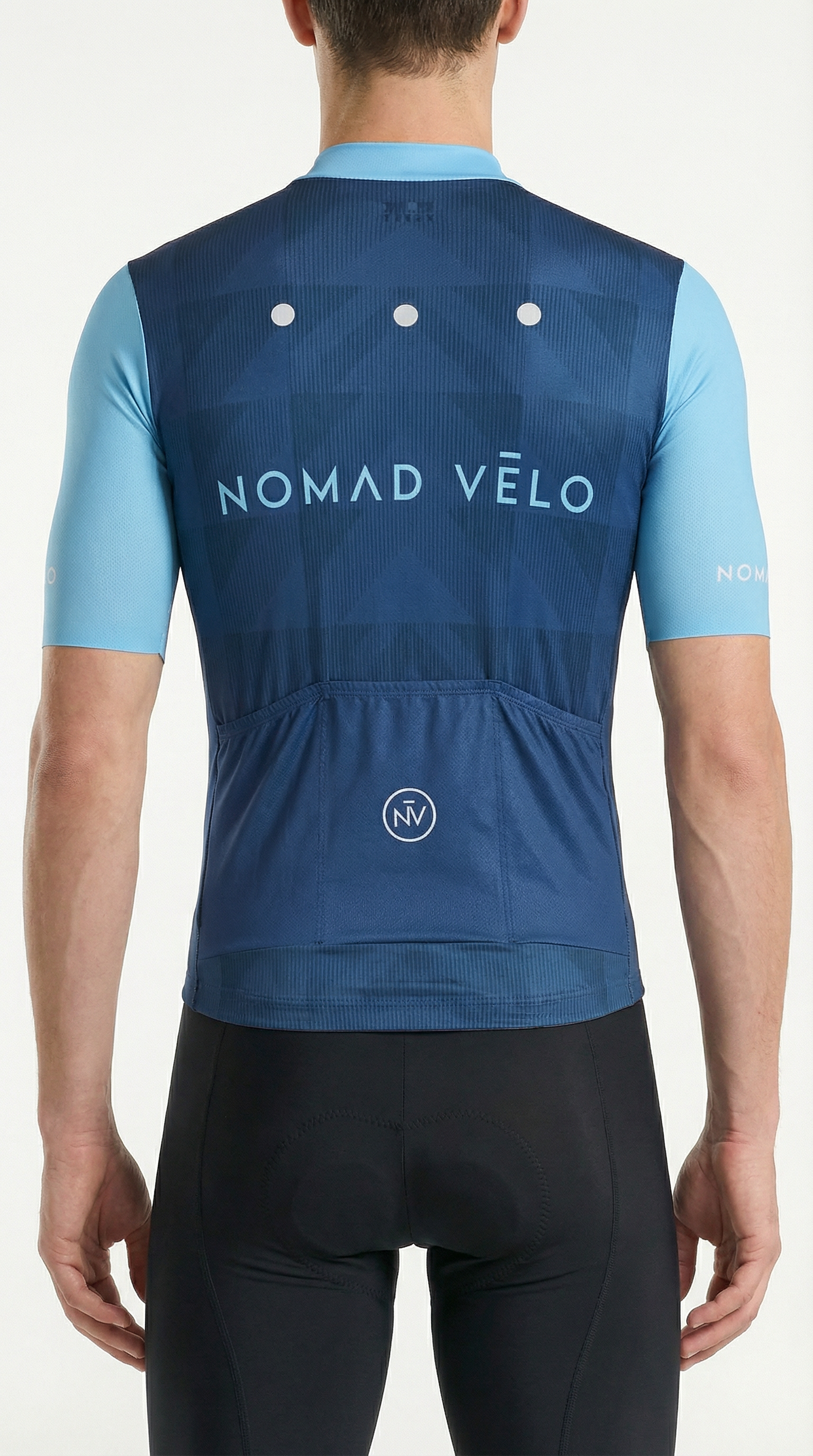 Maglia da ciclismo azzurra – Taglio aerodinamico performante per le uscite con il caldo | Nomad Vélo
