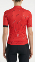 Maglia da ciclismo vermiglio arancione brillante – Vestibilità aerodinamica per gli allenamenti estivi | Nomad Vélo
